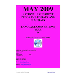 Year 9 May 2009 Language - Answers